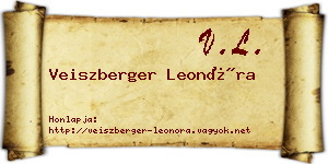 Veiszberger Leonóra névjegykártya